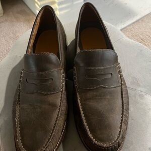 Men's Brown Leather Loafers